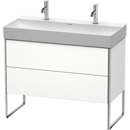 Duravit Xsquare Floor Standing Vanity Unit Night Blue Satin Matt XS444409898